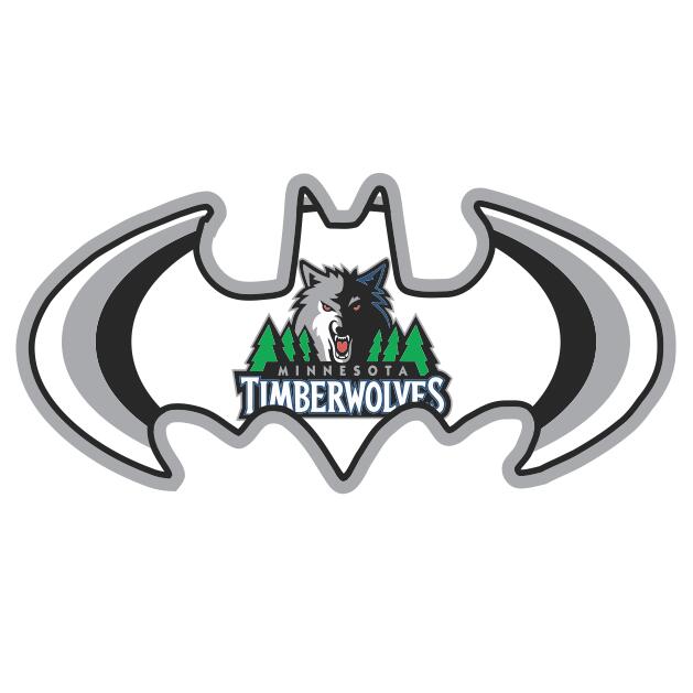 Minnesota Timberwolves Batman Logo DIY iron on transfer (heat transfer) Minnesota Timberwolves Batman Logo DIY iron on transfer (heat transfer)